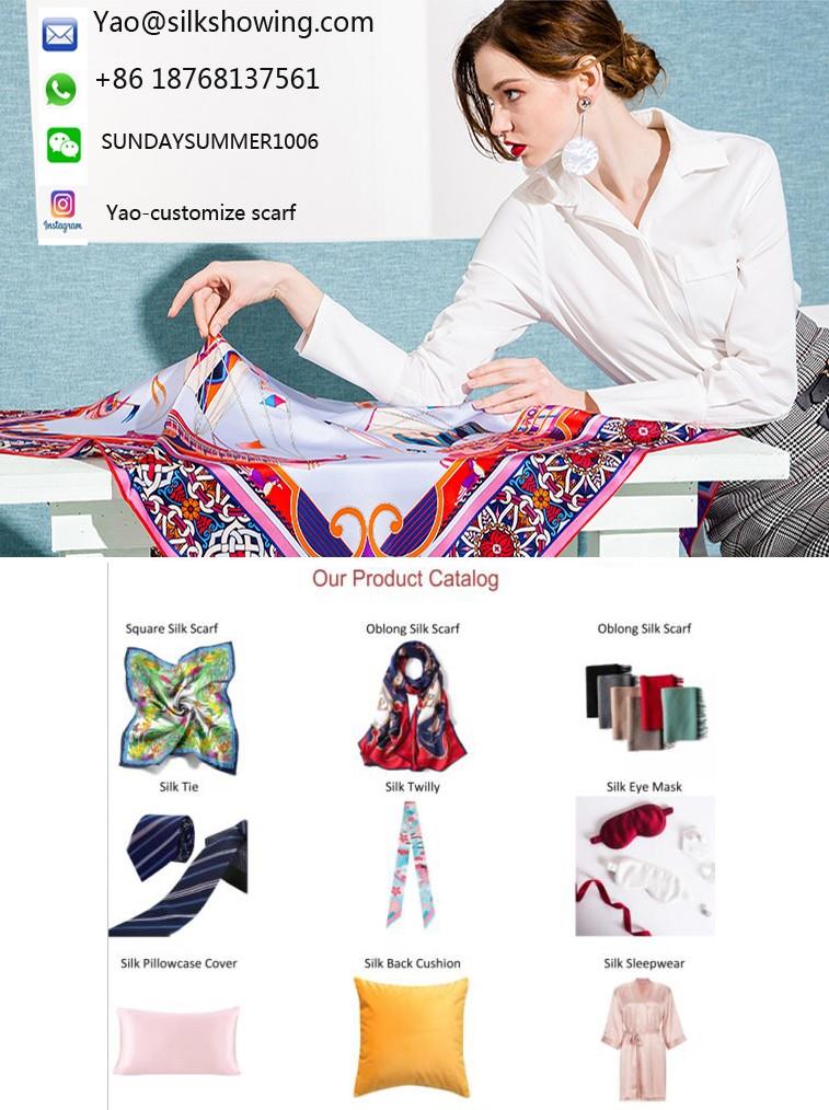 custom silk scarf supplier