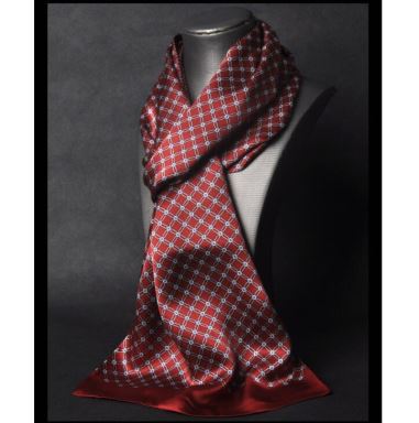 Echarpe d'affaires longue section en soie sur mesure pour hommes