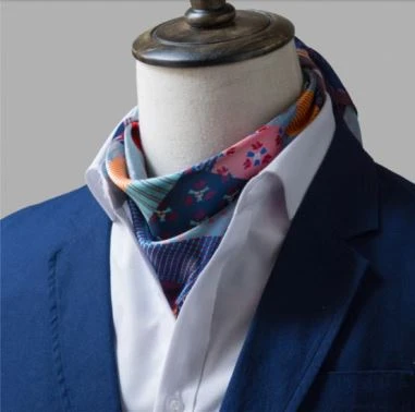 Factory Custom Printed Silk Square Scarf Pour Hommes